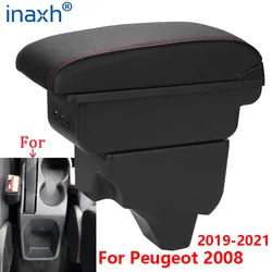 Para peugeot 2008 braço para peugeot 208 caixa de braço do carro 2019 2020 2021 peças retrofit interior detalhes caixa armazenamento acessórios