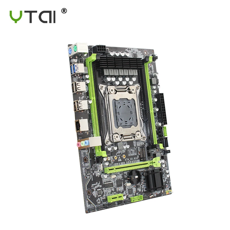 X79 материнская плата LGA 2011 M.2 NVME поддержка 64 ГБ памяти X79-V2.81A материнская плата SSD suporte ECC REG процессор Xeon E5 X79