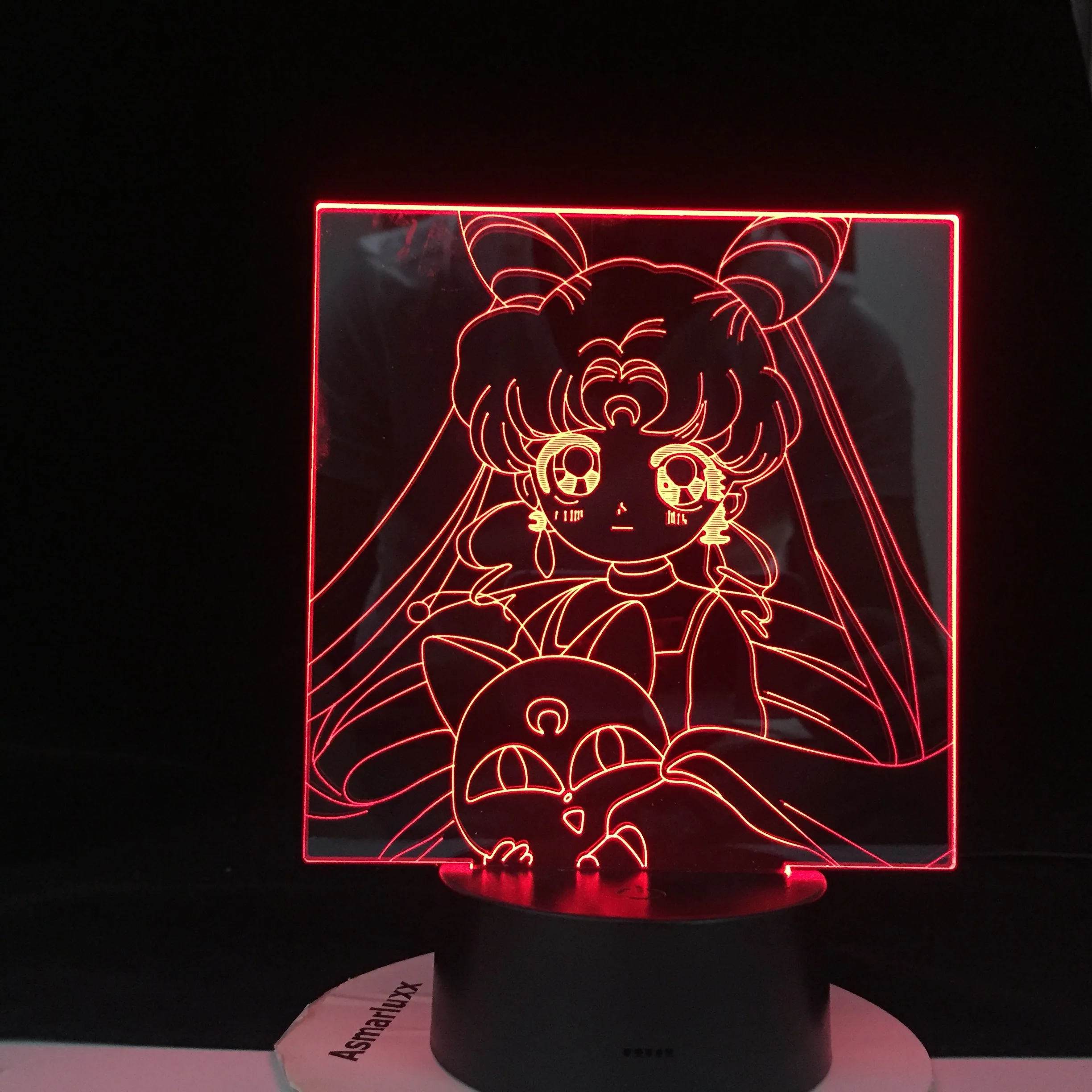 girls touch lamp