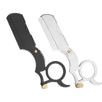 

Razor Stainless Steel Blade Head Shaving Razor Folding Shaver Male Face Cleansing Care Tool Safety Razor