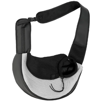 

Pet Backpack Cat and Dog Shoulder Backpack Pet Travel Portable Oblique Cross Bag Breathable Mesh Pet Bag, L-ABUX