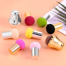 Губка для макияжа в форме гриба с пуховкой и посылка