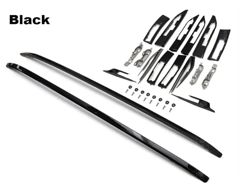 Aluminum Alloy Top Roof Rack Rail Luggage & Cross bar For Land Rover Range Rover Evoque 2011-2019 (Silver Black)
