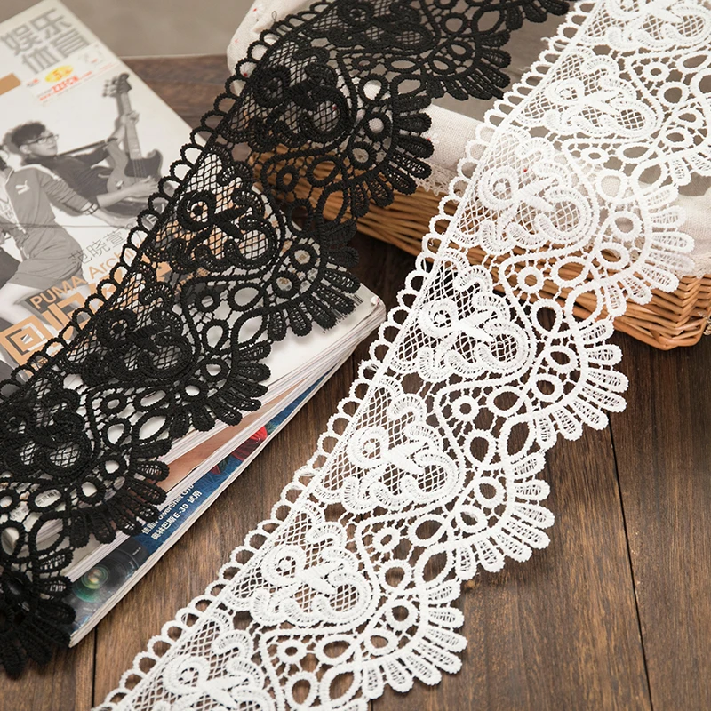 thumbnail image 2 of 3D White Ivory Bridal Lace Fabric, Floral Flower Lace Veil Material, Bride Wedding Dress, Soft Embroidery Tulle Applique Fabric By The Yard 2 of 10