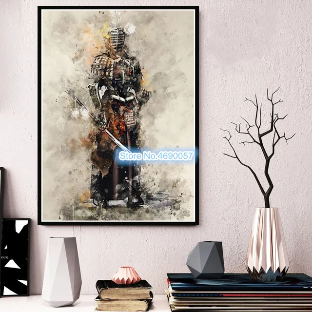 

5D Diy Diamond Painting Full Square/Round Armored Samurai Diamond Embroidery Cross Stitch Diamond Mosaic Decoration Gift