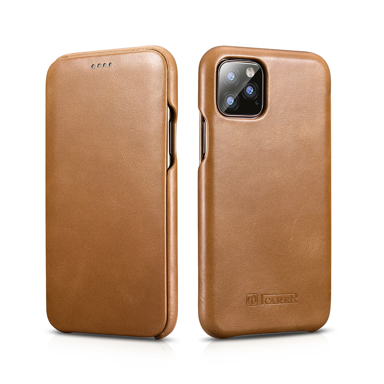 ICARER флип-чехол для iPhone 11Pro Max из натуральной кожи бизнес-книга Защитная крышка для Apple iPhone 11 бренд