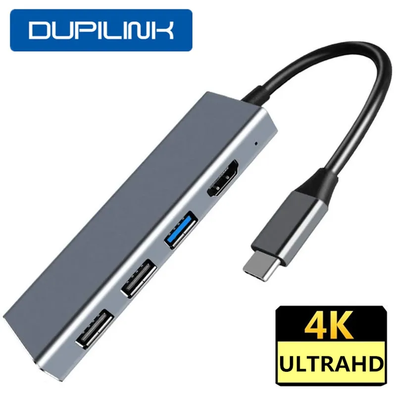 USB-концентратор Thunderbolt 3 Type C на HDMI 4K USB 1 2 0 TF SD PD для MacBook Pro Air Huawei P30/P20 | Компьютеры и