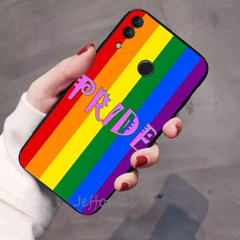 waterproof case for huawei Gay Lesbian LGBT Rainbow Pride Phone Case For Huawei honor Mate P 9 10 20 30 40 Pro 10i 7 8 a x Lite nova 5t huawei snorkeling case Cases For Huawei