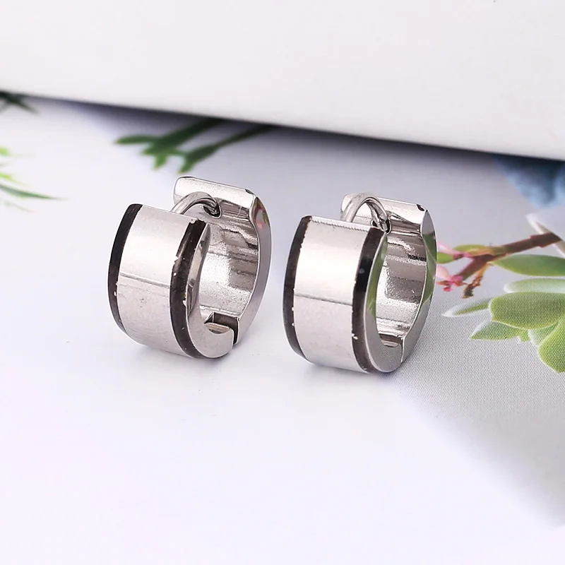 Stainless Steel Fashion Sport Running Stud Earrings For Men, Gift