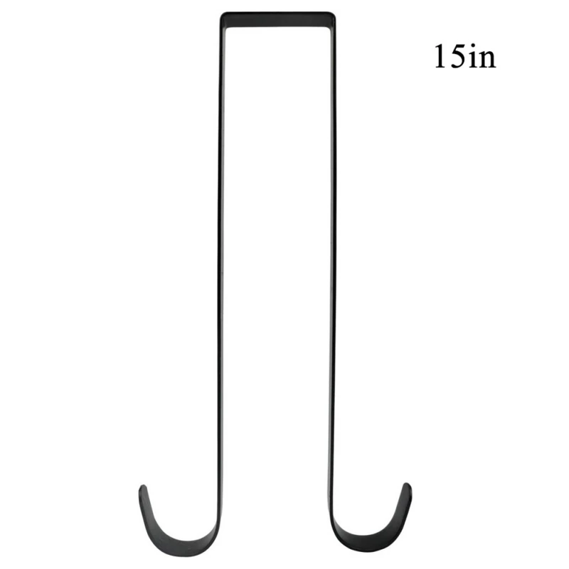 B Double Wreath Hanger For Christmas Wreath Christmas Halloween Door Iron Hook Hangers Storage Rack Organizer Storage Rack - Цвет: B