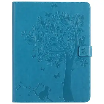 

Tablet Case for Apple Ipad 2 3 4 9.7\" Cat Tree Pattern Fashion PU Leather Smart Sleep Wake Up Flip Stand Cover Funda Shell+pen