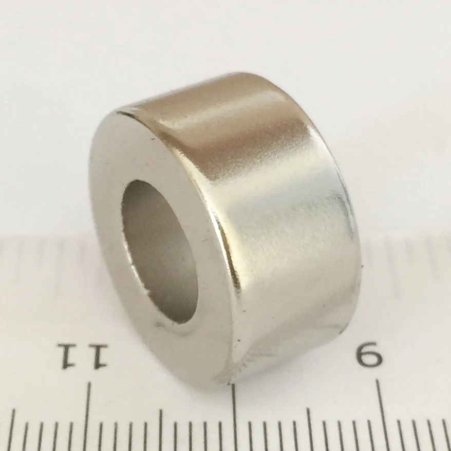 6 шт. внутреннее сильное магнитное кольцо Magic Prop Dia20-dia10x10mm Кольцо редкоземельные неодимовые Нео Сверхмощный магнит