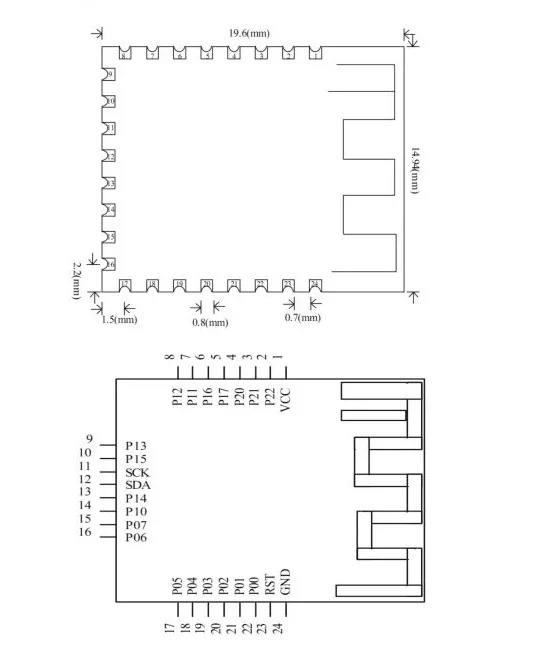 JDY-08 BLE Bluetooth 4,0 Uart модуль приемопередатчика CC2541 центральный коммутационный беспроводной модуль iBeacon