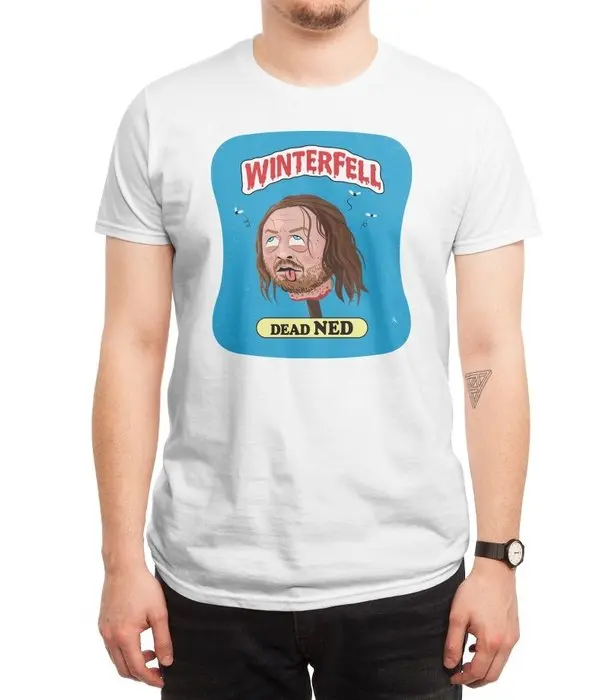 New Men Casual Printed T shirt Dead Ned Short Sleeve T-shirts Tee Tops |