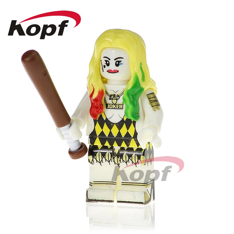 

Super Heroes Single Sale Harley Quinn Figures Batman Two Face Robin Penguin Joker Dolls Building Blocks Children Gift Toys PG314