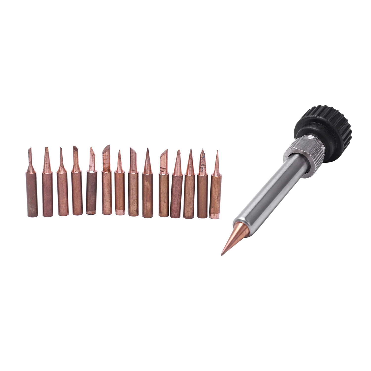 Top-15PCS из чистой меди паяльник 900 м наконечник для паяльной станции для 936937938969, 8586, 852D