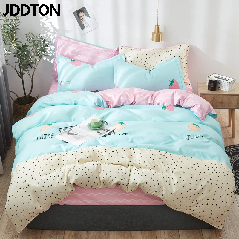 JDDTON 2020 New Bedding Set Classic 4pcs/set Bed Linen Duvet Cover Set AB Side Bed Sheet Set Pillowcase Cover BE039 JDDTON 2020 New Bedding Set Classic 4pcs/set Bed Linen Duvet Cover Set AB Side Bed Sheet Set Pillowcase Cover BE039