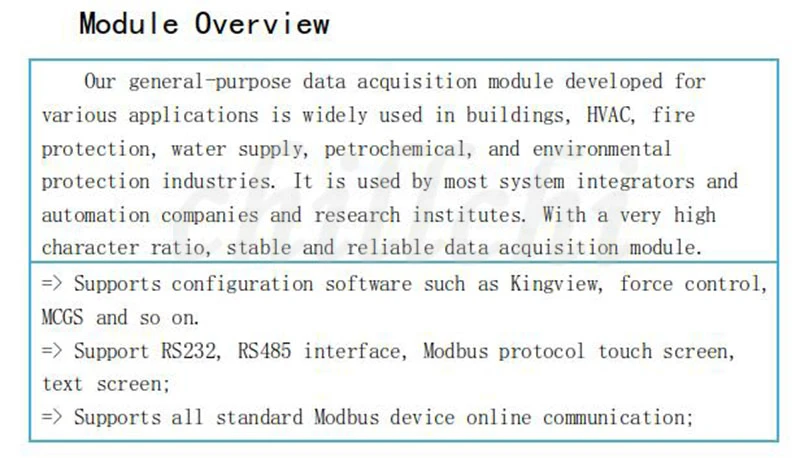 Modbus RTU IO модуль 8AI4AO аналоговый вход и выход RTU Siemens Mitsubishi PLC расширение