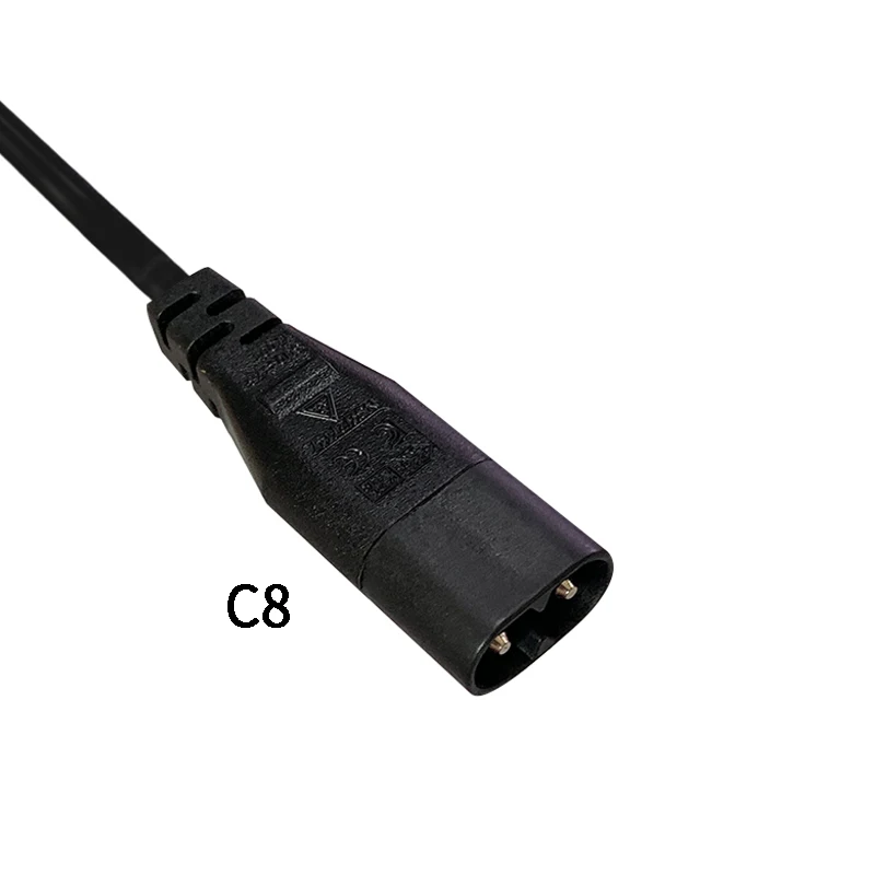 1,8 м 2*0,75 мм квадратный C7-C8 IEC320 C8 штекер для C7 Женский удлинитель питания Шнур адаптер питания провод 250 А/в