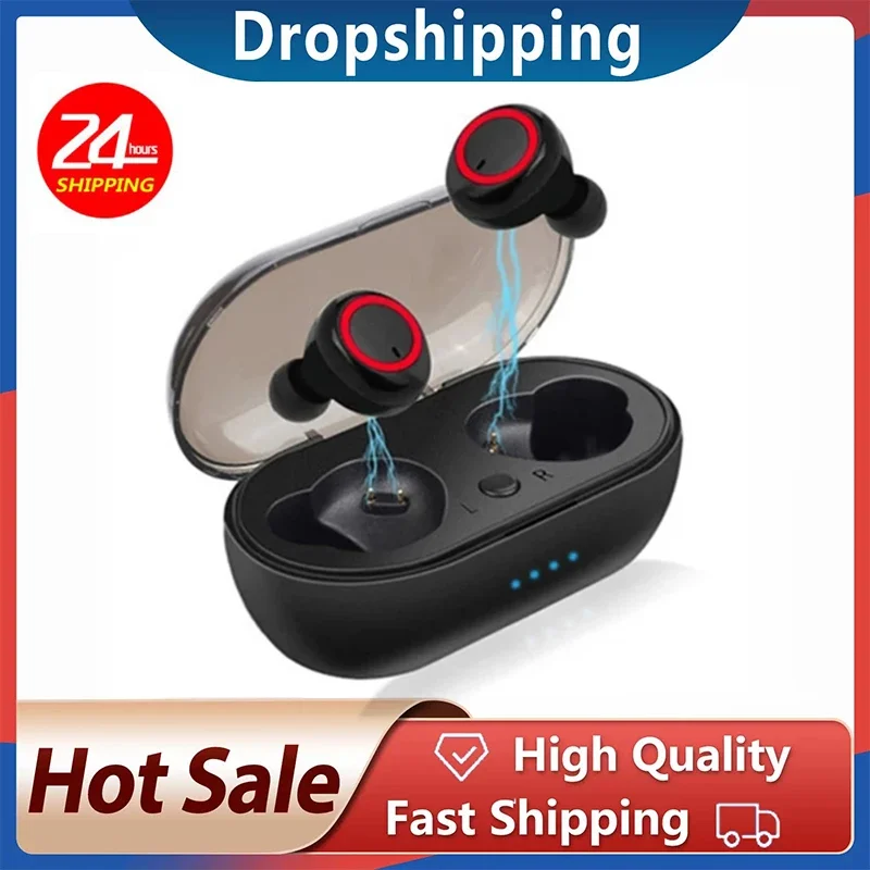 A2 TWS Bluetooth-compatible Earphone Wireless Headphone Stereo Headset Sport Earbuds Microphone With Charging Box For Smartphone |