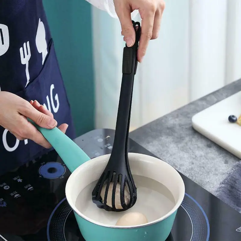 Two-in-one Spaghetti Noodle Clip Egg Beater Egg Clip Salad Mixer Anti-scalding Food Clip Noodle Tongs Pasta Spaghetti Tongs Tool