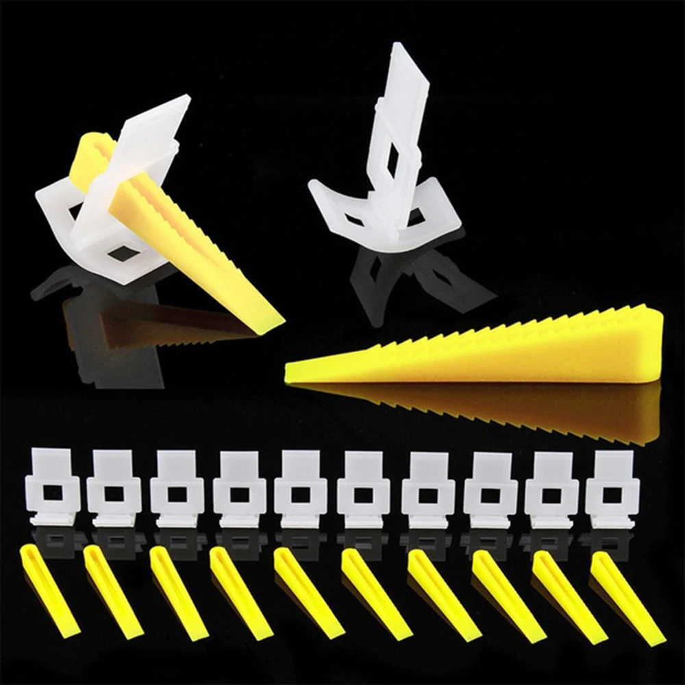 200Pcs special tile leveling system gasket construction tool corner tile floor PE grouting construction tools wall tiles