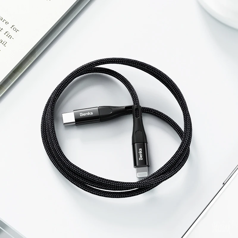 MFI usb c к lightning Кабель для iPhone 11 pro xs max xr 8 7 6 plus 5 apple ipad зарядное устройство pd Быстрая зарядка короткий 2 м 25 см - Цвет: Черный