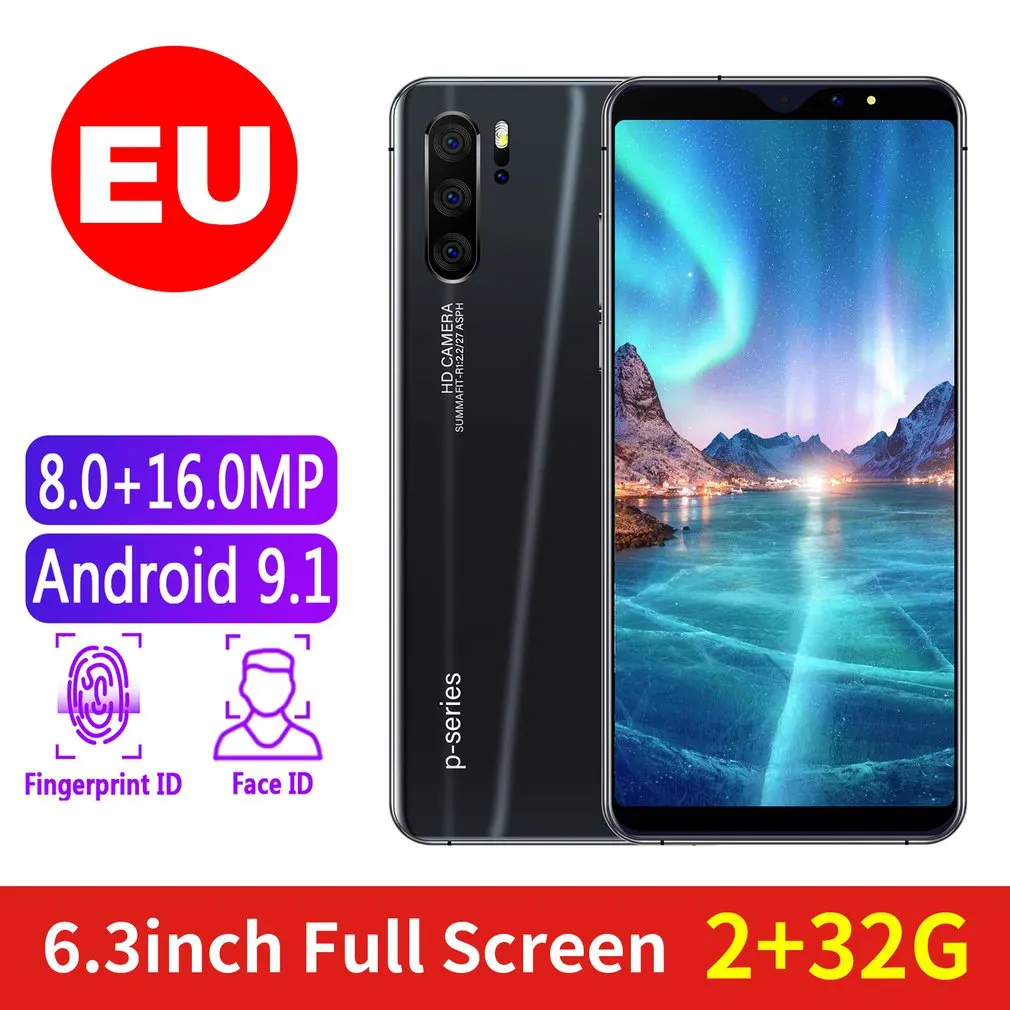 P31Pro мобильный смартфон 3g Ram+ всего 64 ГБ(Rom 32 ГБ+ Sd 32 ГБ) 3800 мАч мобильный телефон две sim-карты