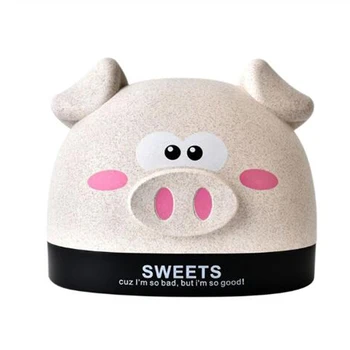 

cartoon Cute Pig Tissue Box Nordic Roll Paper Storage Box Round Shaped Tissue Box Container Towel Napkin Tissue Holder