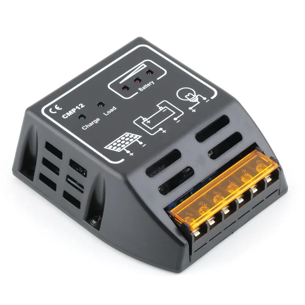 

10A 12V/24V Solar Panel Charge Controller Battery Regulator Safe Protection Drop Shipping