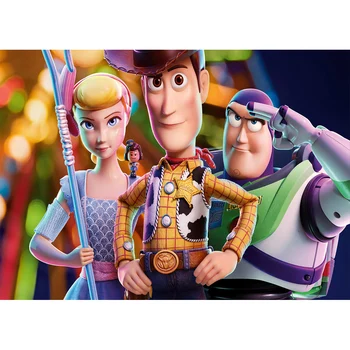 

3D Toy Story 4 Woody and Buzz Photography Backdrop Kids Happy Birthday Banner Backdrops For Photo Studio Baby Shower Decoration