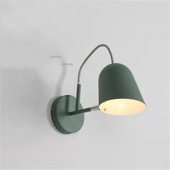

Nordic LED Macaron Style Wall Lamp Living Room Decoration Sconces Wall Light Fixtures Indoor Bedroom Light Bedside Lamp Lighting