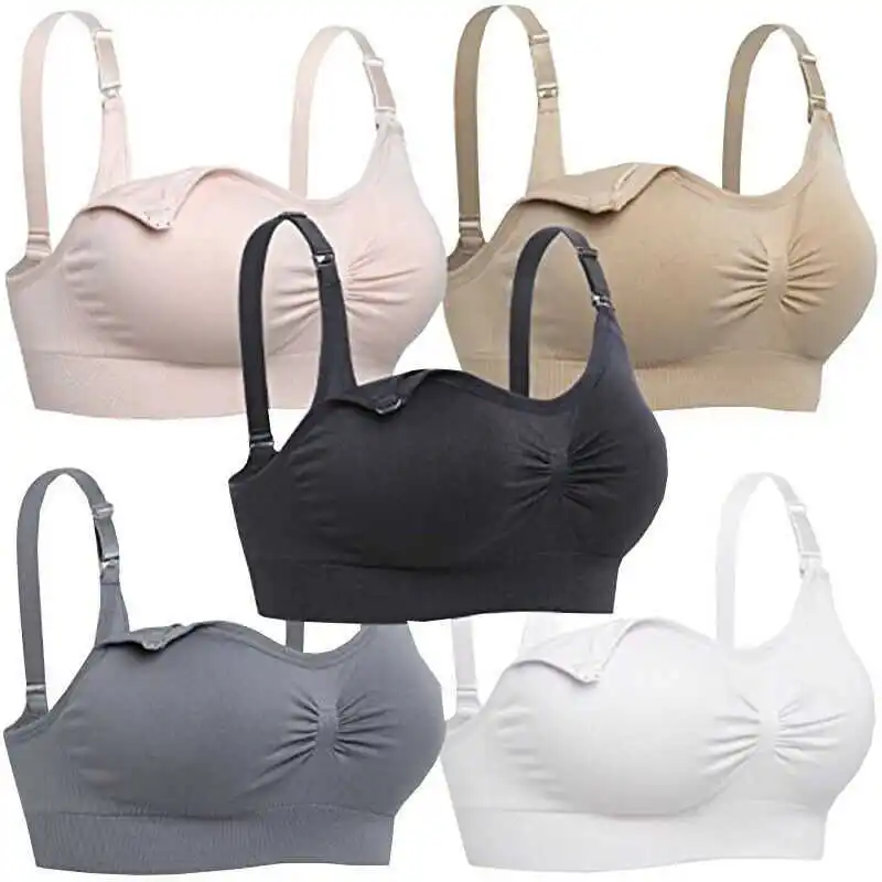 Wire Maternity Bra Women Breastfeeding Push Up Bralette Nursing Free Ms