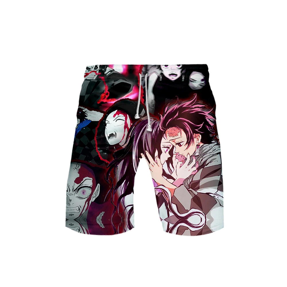 Демон Slayer: Kimetsu no Yaiba аниме топы шары штаны шорты для мальчиков штаны для отдыха с 3D принтом Новинка Топ Роскошный Harajuku