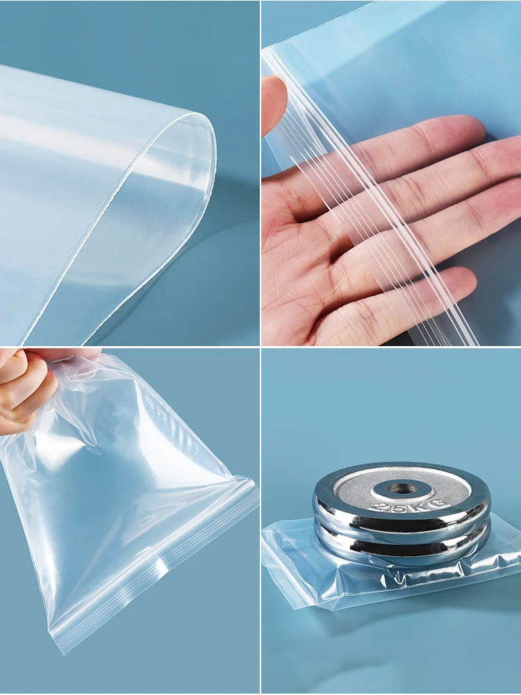 Plastic Ziplock Bags Jewelry Small Ziplock Bag Food Packaging Zip Lock Bags  Clear Fresh-keeping Dustproof Reclosable Home kitchen