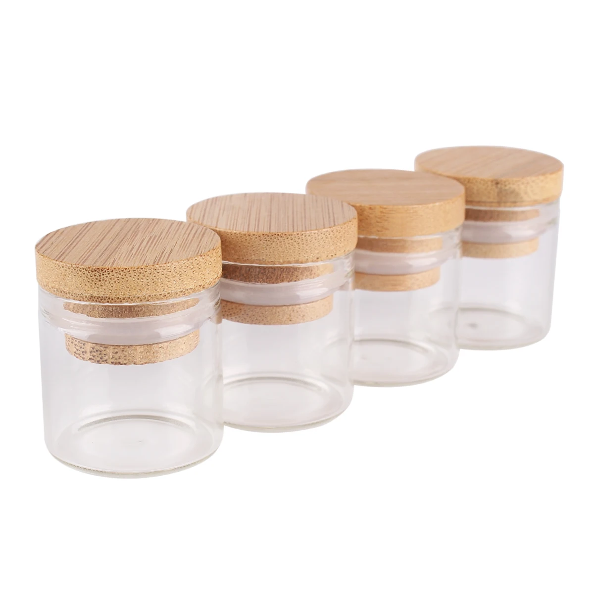 Spice Jars with Bamboo Lids - 4oz – SKORDO