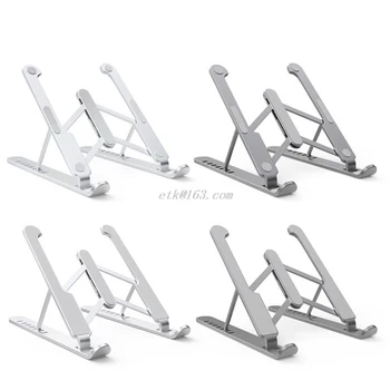 

Folding Adjustable Angle Laptop Stand Portable Aluminum Alloy Desktop Notebook Holder Non Slip Tablet Cooling Rack