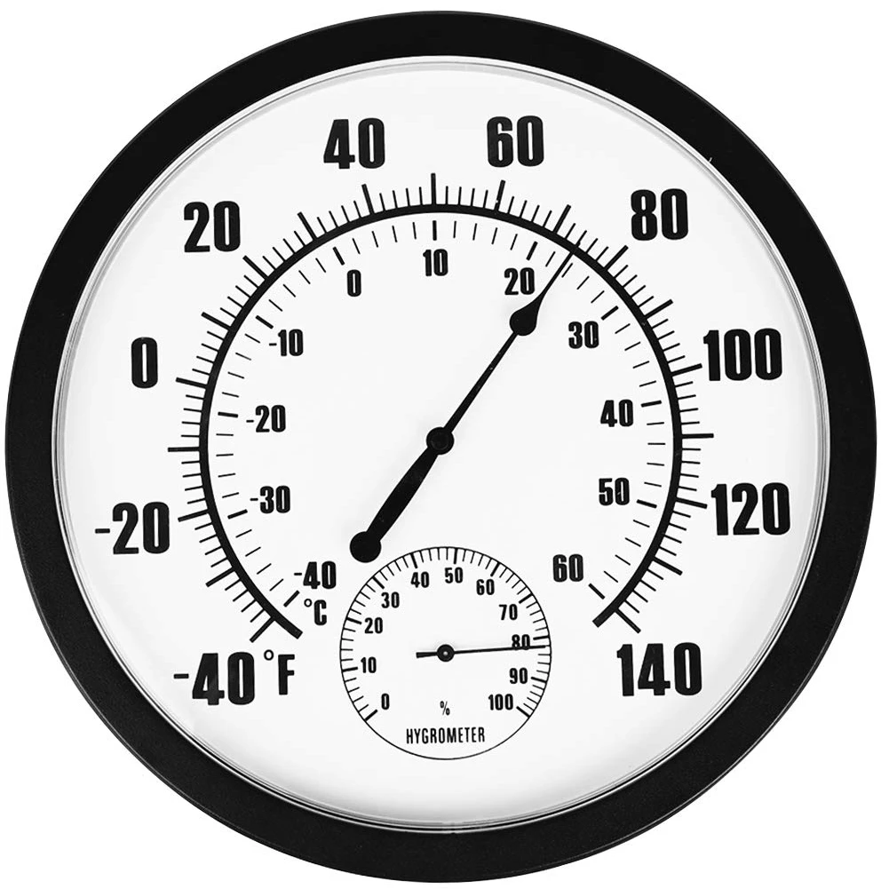

Large Screen Tools Thermometer Home Use Office Temperature Wall Decorative Weather Patio Mutifuction Indoor Outdoor Hygrometer
