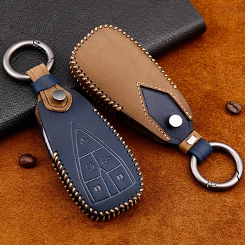 

Leather Car Key Case Cover Shell For Changan CS35PLUS CS55PLUS CS75PLUS 2019-2020 Accessories