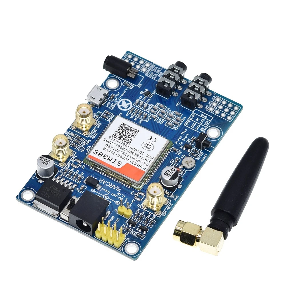 SIM808 вместо модуля SIM908 GSM GPRS gps макетная плата IPX SMA с gps антенной для Raspberry Pi для arduino