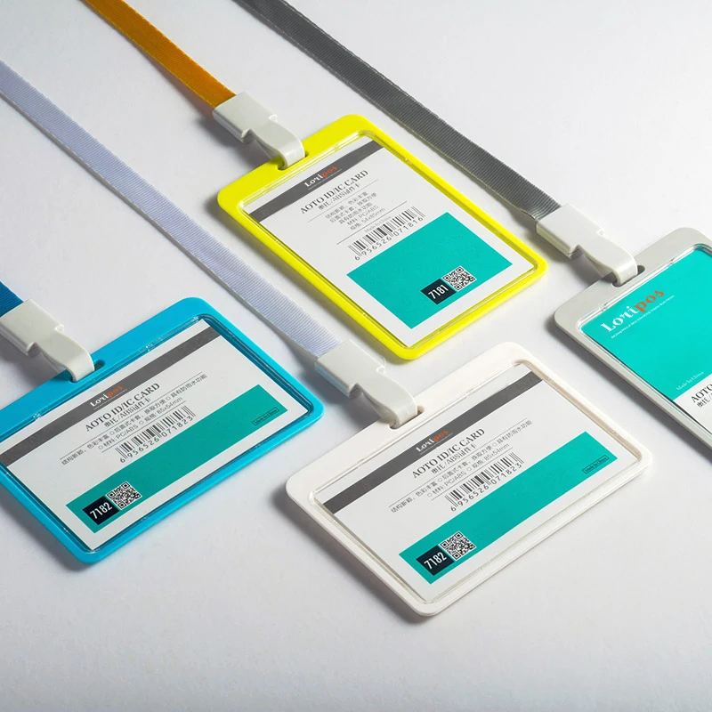 

Multicolor Credit Card Holders Bank Card Bus ID Card Identity Rope Badge Holder School student office Supplies