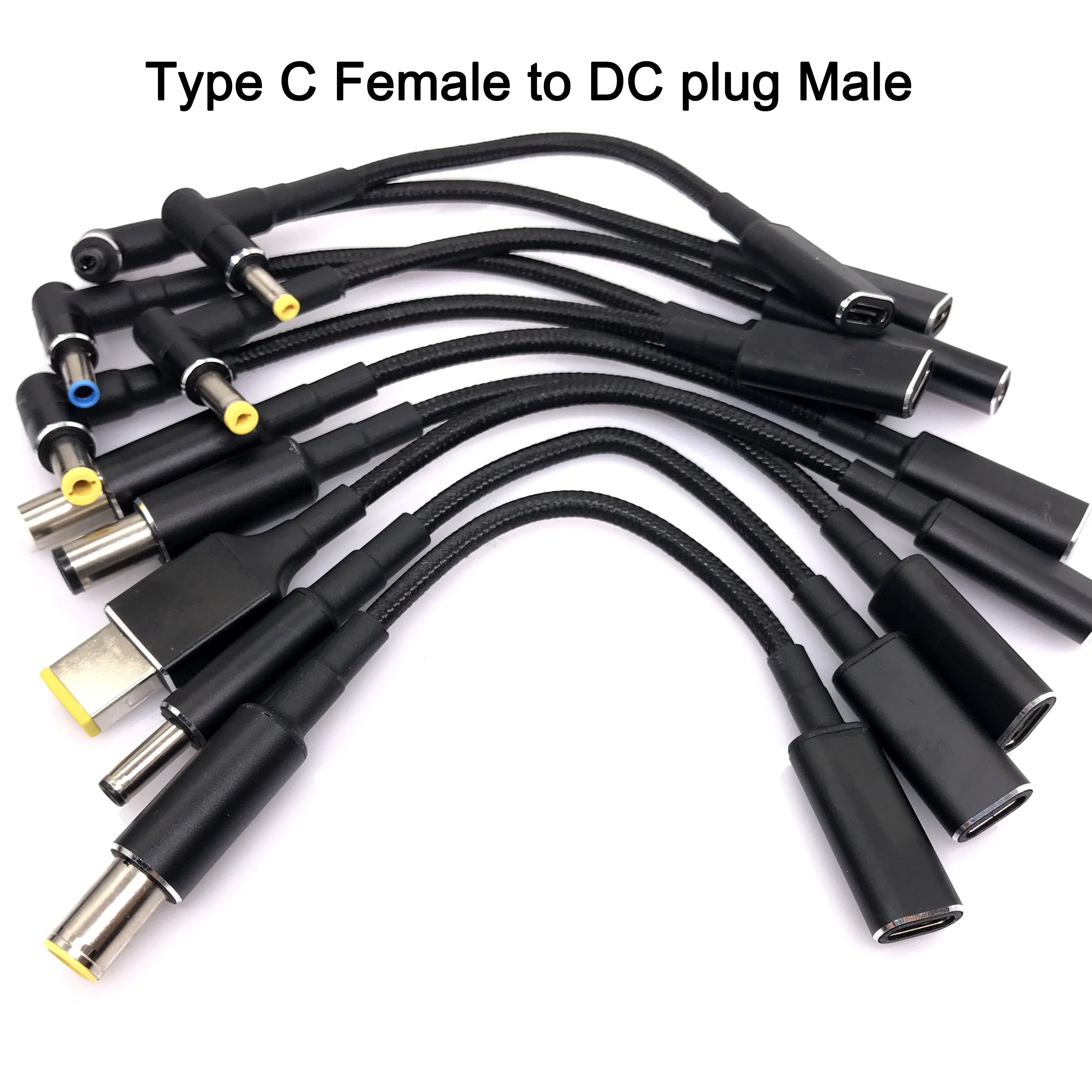 100 Вт USB 3 1 Тип C мама к DC 7 9*5 0 4 0*1 35 5 5*2 8*1 мм папа PD зарядное устройство адаптер