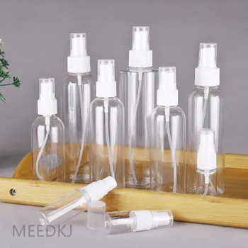 

1PCS Transparent air spray bottle 30 ml / 50 ml / 80 ml / 100 ml plastic mini perfume atomizer Sterilized water bottling