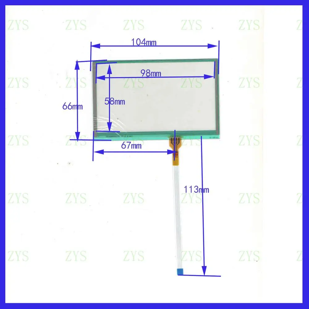 ZhiYuSun HR4 8902S 4 3 дюйма это компактная Новая сенсорная панель 105*65 сенсорный