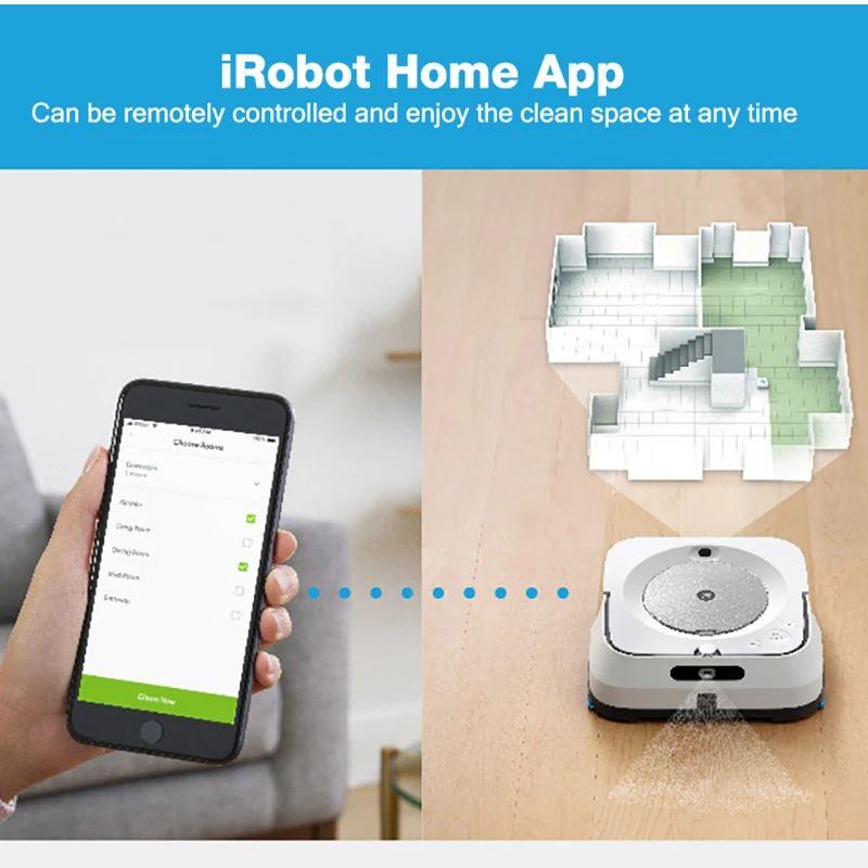 IRobot M6 пульт дистанционного управления робот щетка и влажная Швабра для твердых