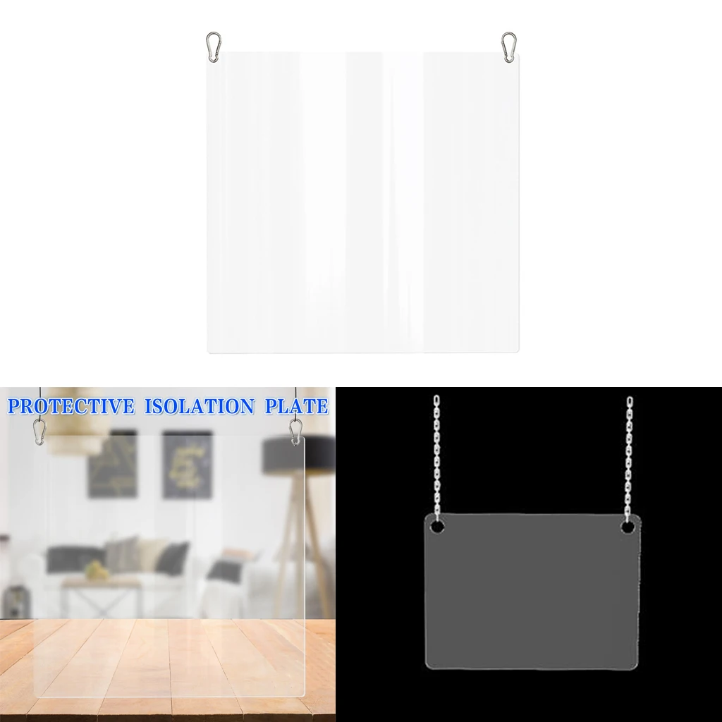 Large Hanging Sneeze Guard Table Counter Top Screen Acrylic  Shield