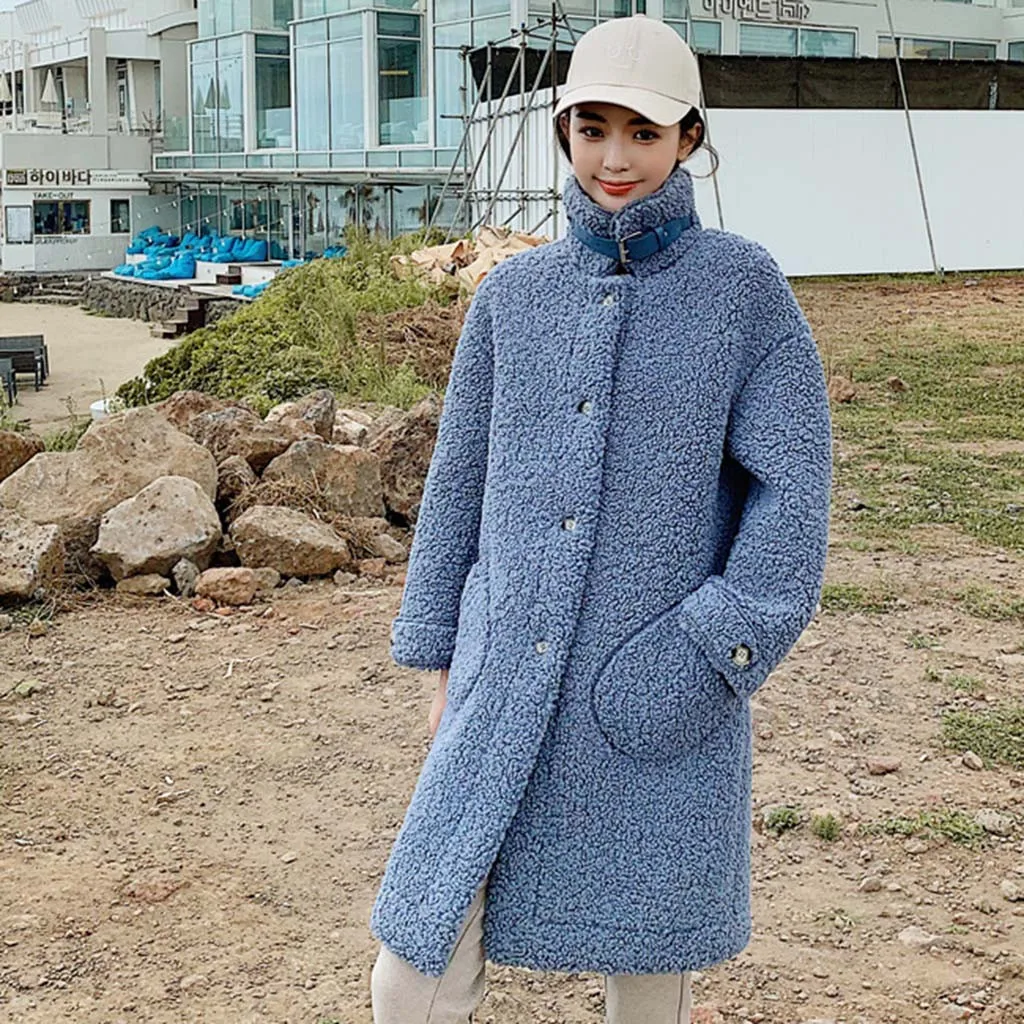 Меховые куртки с отворотом размера плюс, женское плюшевое пальто из искусственного меха, верхняя одежда, зимние пушистые теплые длинные