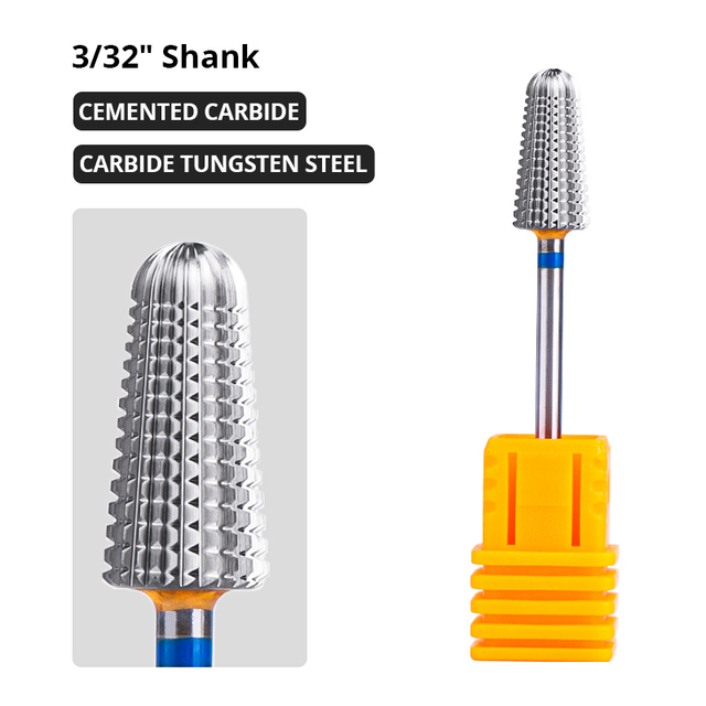 Dmoley Tungsten Carbide Nail Drill Bit Milling Cutter For Manicure Pedicure Nail Files Buffer Nail Art Equipment Accessory Tools