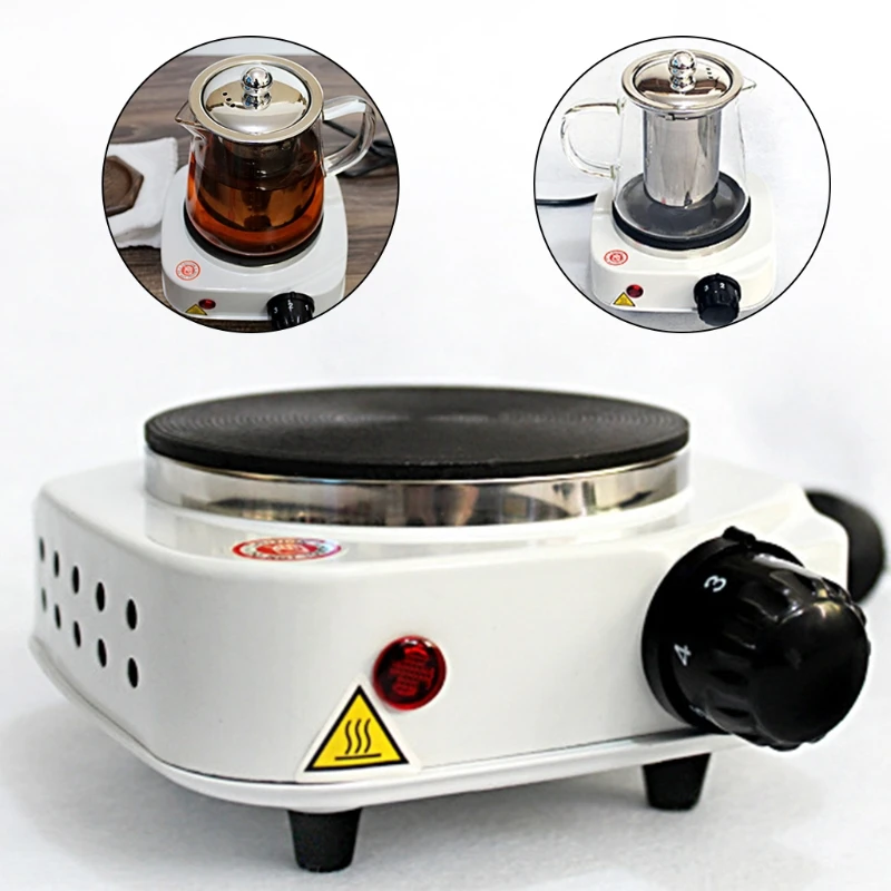 500W Desktop Electric Mini Stove Hot Plate Multifunction Cooking Coffee  Heater