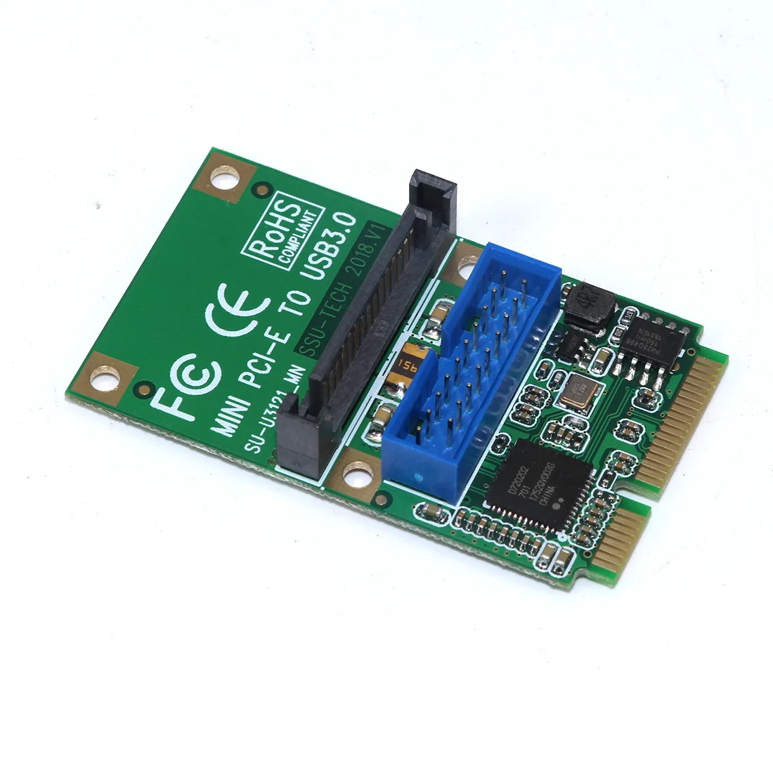 Мини-разъем PCI Express до 19 Pin/20pin USB3.0 карты расширения MINI PCI-E к USB 3,0 карта адаптера 15pin SATA Мощность Порты и разъёмы для настольных ПК